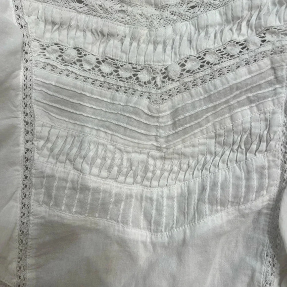 Hartford Girl’s Hedine White Flutter Sleeve Top - Picture 2 of 9